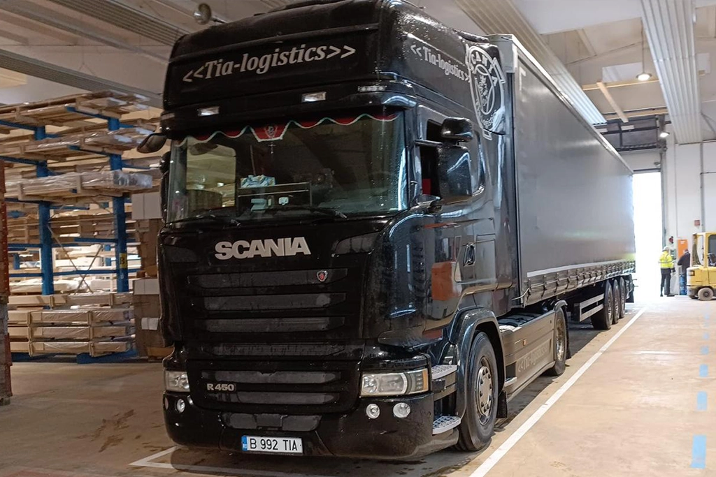 ansamblu pentru transport marfuri pe teritoriul european